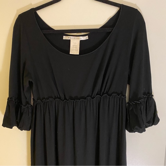 NWOT Max Studio Black Stretch All Season Vintage Empire Dress Size Small - Picture 5 of 13